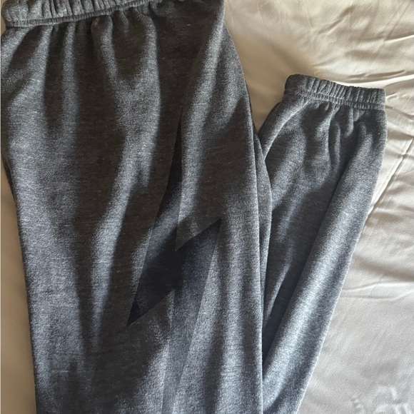 Gray Joggers with Black Lightning Bolt - Picture 1 of 3